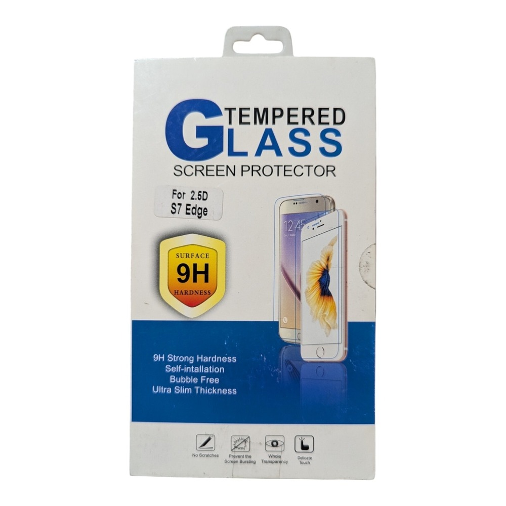 F6. 2-Pack Lot Unipha Tempered Glass 9H Screen Protector Samsung Galaxy S7 Edge